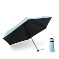 9 Color Smart Single 5 Fold Sunshade UV Umbrella Bullet Shape Small Lady Umbrellas